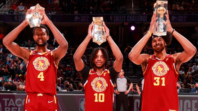 Team Cavs win Taco Bell Skills Challenge at NBA's State Farm All-Star Saturday Night 2022 image