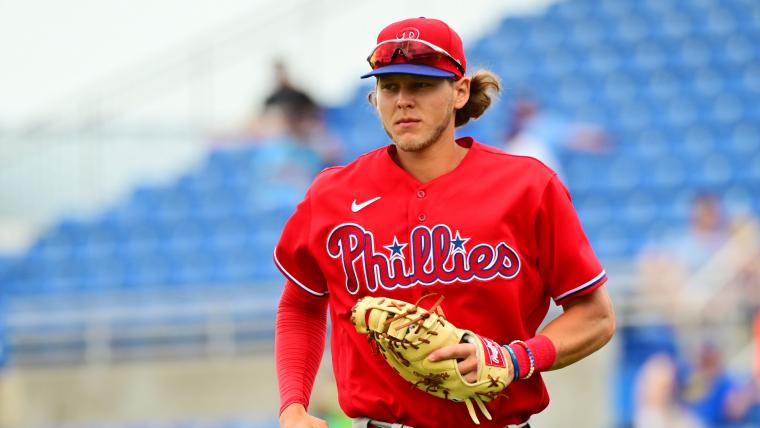 Alec Bohm Twins game after arguing controversial strike image