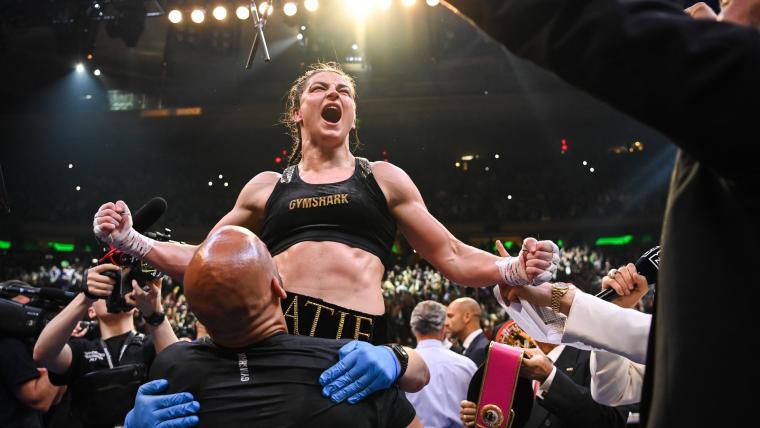 Katie Taylor pro record, titles ahead of Chantelle Cameron 2023 boxing fight image