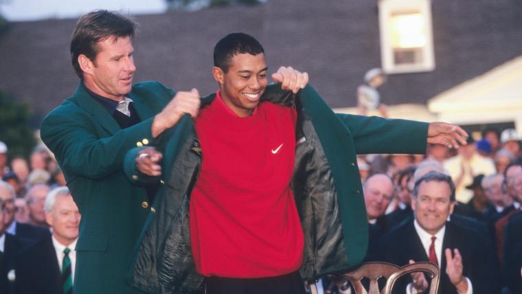 Tiger wins the '97 Masters image