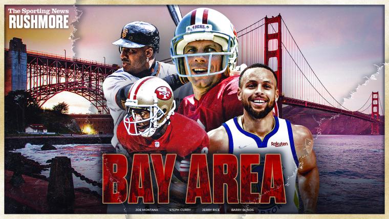 Bay Area Mount Rushmore of Sports: Jerry Rice, Steph Curry, Barry Bonds, Joe Montana voted best of the best image