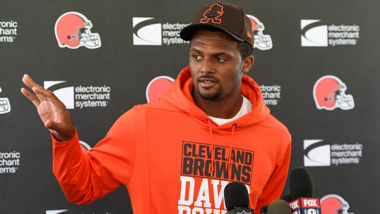 WATCH: Deshaun Watson faces reporters for first time since settlement with NFL image