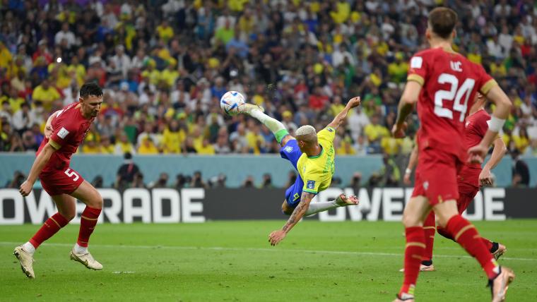 Stunning Richarlison double earns Brazil opening win image