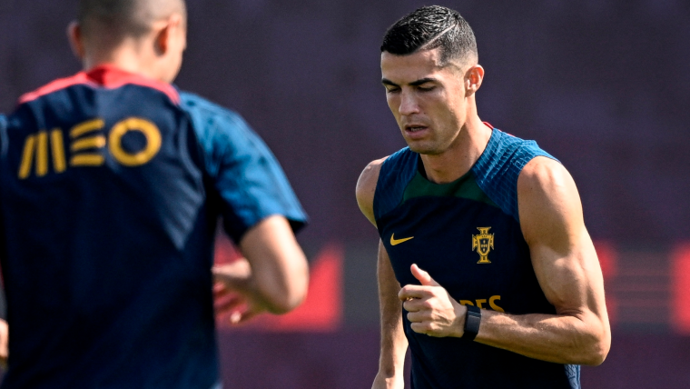 Cristiano Ronaldo training at Real Madrid image