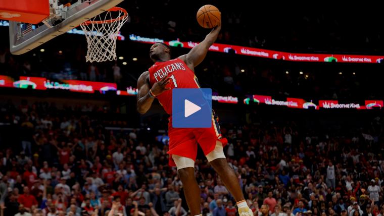 Zion Williamson closes out Pelicans' win over Suns with incredible 360 windmill dunk image
