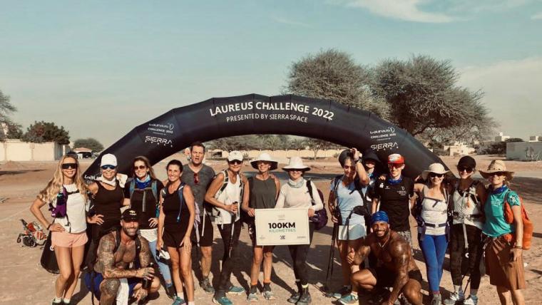 Annabelle Bond led 100 to UAE desert for Laureus Challenge 2022 image