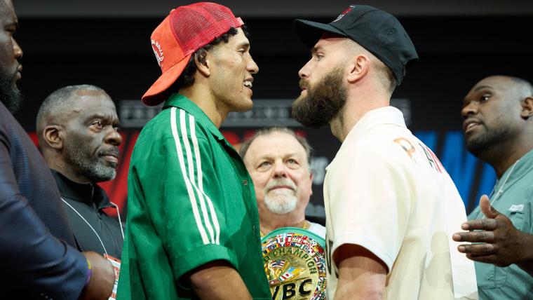 What time is David Benavidez vs. Caleb Plant on today? Schedule, main card start time for 2023 boxing fight image