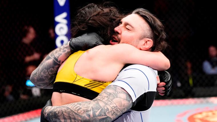 UFC 286: Ex-fighter Dan Hardy's wife Veronica hails him as 'a cheat code' after comeback win image