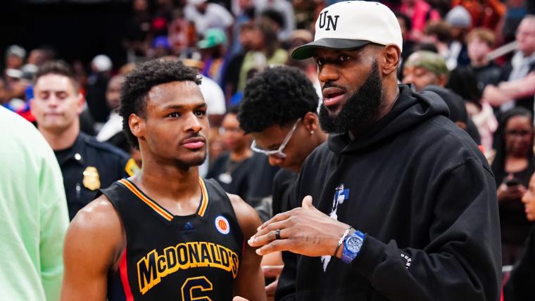 LeBron James lays blueprint for son Bronny to succeed in NBA: 'He's definitely not his dad and I'm not him' image