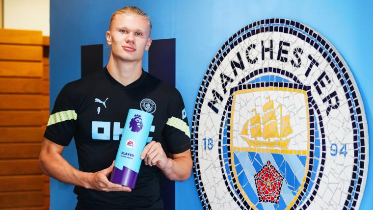 Erling Haaland's stats this season: How Man City star's records compare to Lewandowski, Mbappe and Messi image