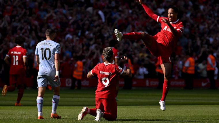 Roberto Firmino helps Liverpool deny Aston Villa on Anfield farewell image