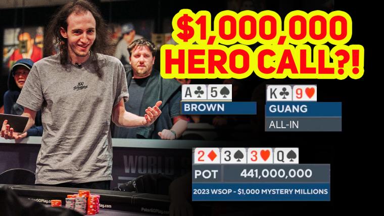 WSOP Hand of the Week: Brown makes $1 million 'Hero Call' image