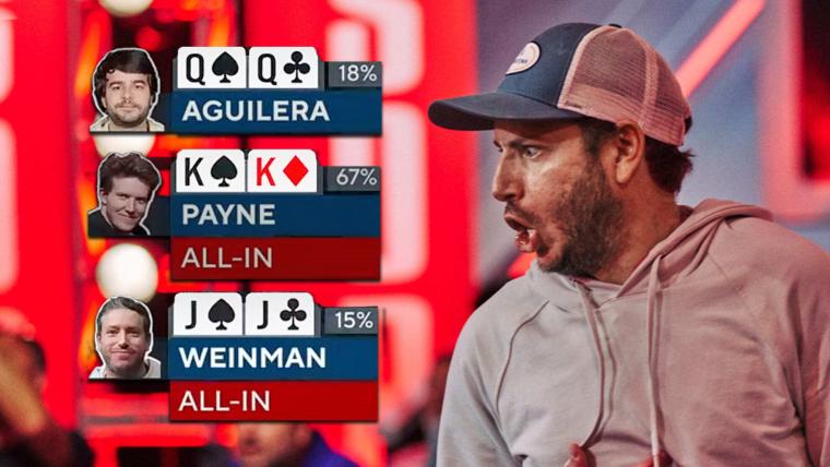 WSOP Hand of the Week: Weinmann's pocket jacks gets him closer to $12.1 million first-place prize image