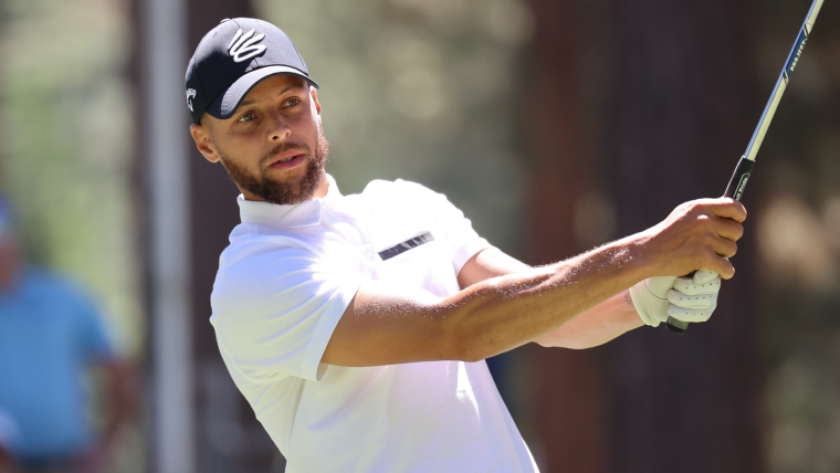 Steph Curry sinks hole-in-one at American Century Championship image