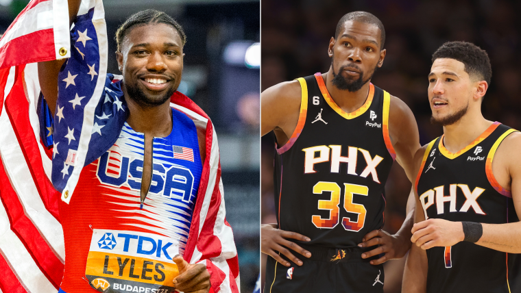 Kevin Durant, Devin Booker hit back at Noah Lyles' 'world champion' comments image