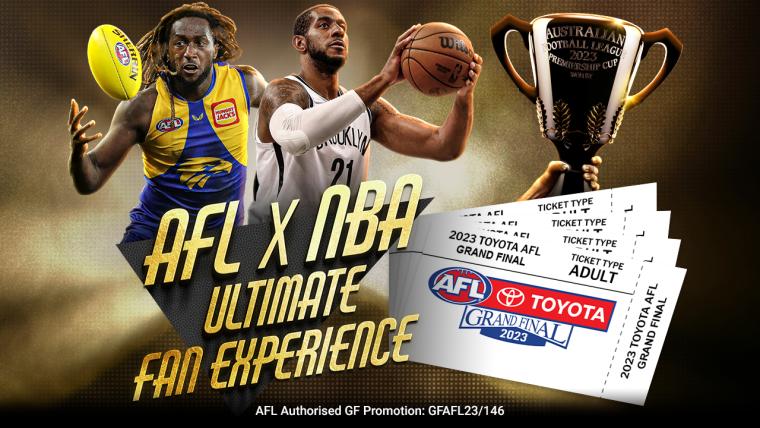 Enter now to win AFL x NBA Ultimate Fan Experience  image