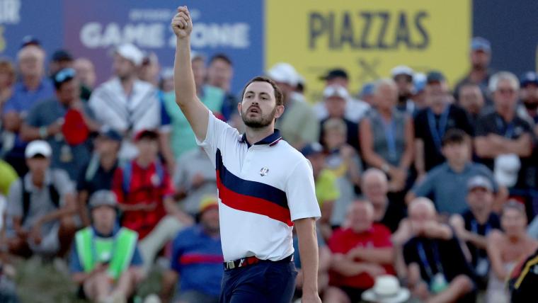 Patrick Cantlay, Joe LaCava chế nhạo tuyển Mỹ cuối ngày thứ 2 Ryder Cup 2023 image