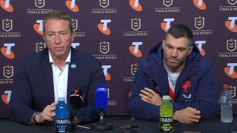 NRL Finals: Roosters coach Trent Robinson reacts to 'heartbreaking' semi-final loss to Storm image