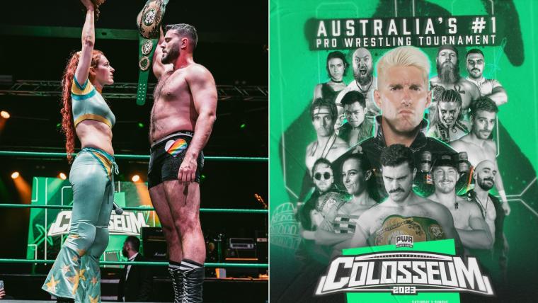 PWA Colosseum 2023: Ricky South, Zack Sabre Jr set to headline showcase Australian wrestling event image