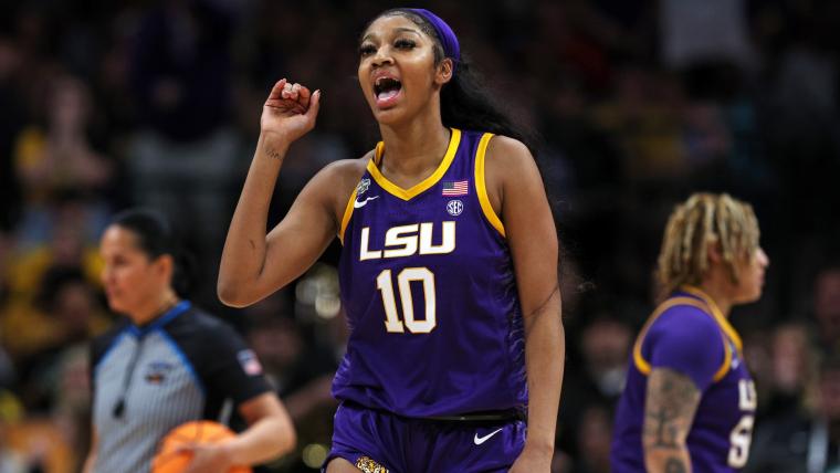 Everyone's saying the same thing about Angel Reese during LSU vs Iowa Elite Eight image