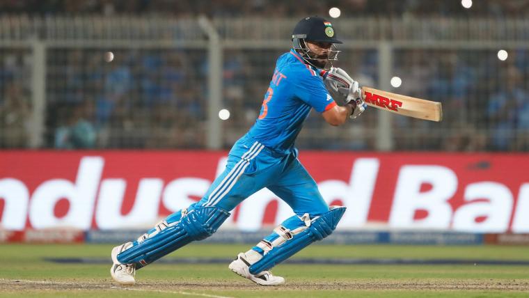 How much did Virat Kohli score today in the World Cup final? image