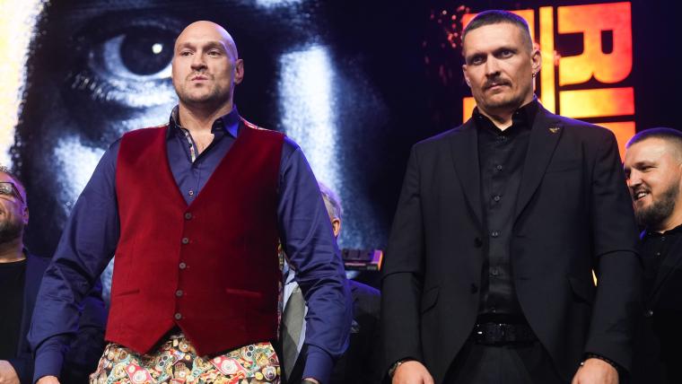 What channel is Fury vs. Usyk on tonight? How to watch, start time and more for 2024 boxing title fight image