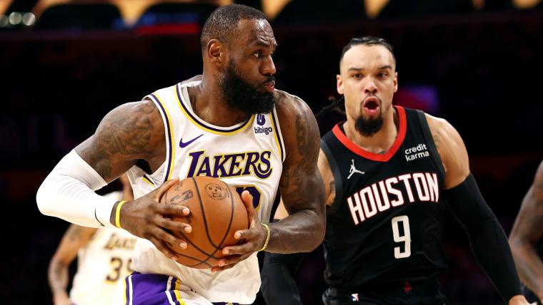 Thi đấu nổ cuối hiệp 4, LeBron James giúp Los Angles Lakers hạ gục Houston Rockets image