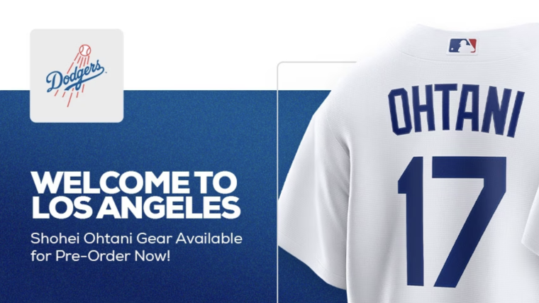 The cheapest way to buy Ohtani's new Dodgers' jersey image