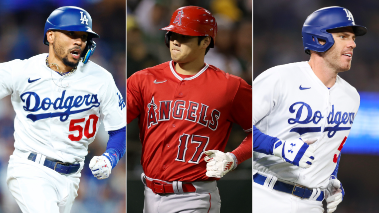 How does the Dodgers trio of Shohei Ohtani, Mookie Betts and Freddie Freeman stack up historically? image