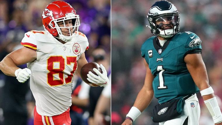 Travis Kelce, Jalen Hurts among top Christmas Day over/under picks  image