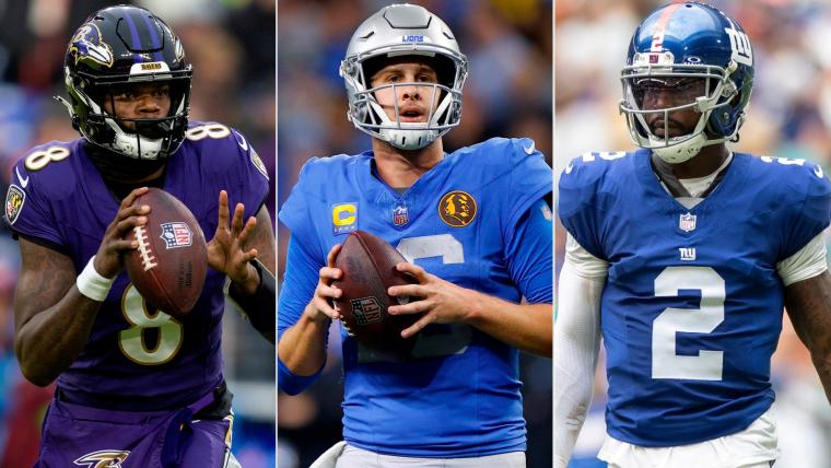 Lamar Jackson, Jared Goff, Tyrod Taylor