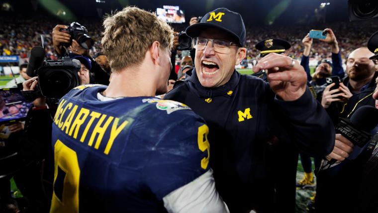 Michigan national title dream with Jim Harbaugh one step from reality after win over Alabama image