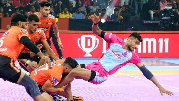What is Jaipur Pink Panthers record in Pro Kabaddi playoffs? image