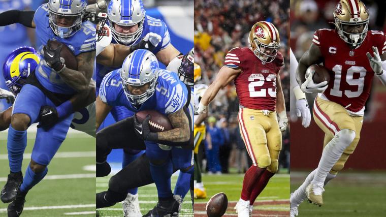 Lions vs. 49ers touchdown scorer props and picks: Good day for running backs in NFC title game image