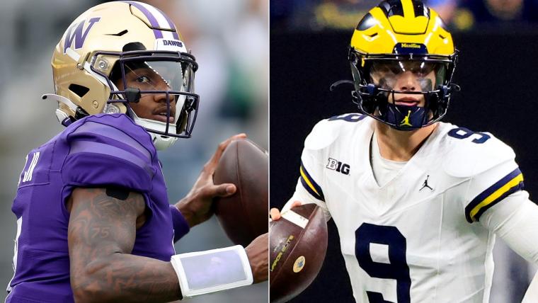 Best Michael Penix Jr., J.J. McCarthy prop bets for CFP Title Game image