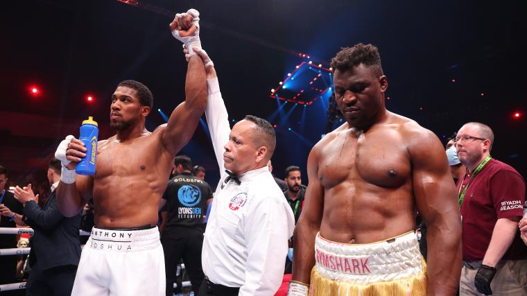 Who won Anthony Joshua vs Francis Ngannou? Full card results, as AJ demolishes MMA star with KO win image