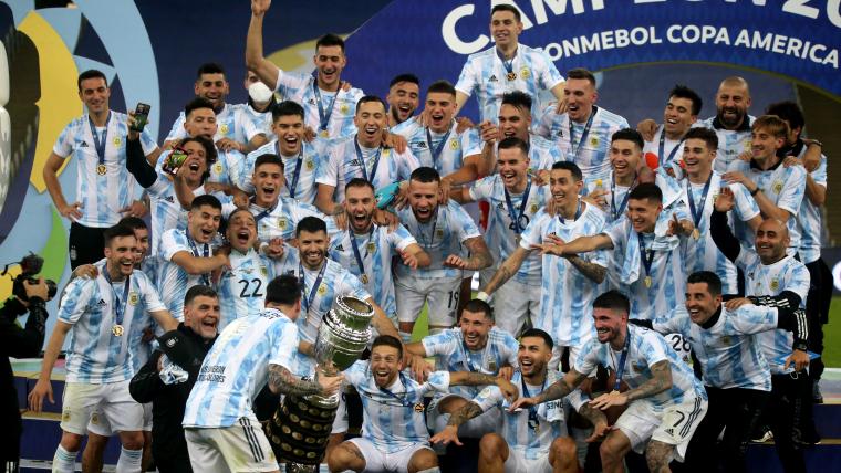 How many Copa America titles have Argentina won? image