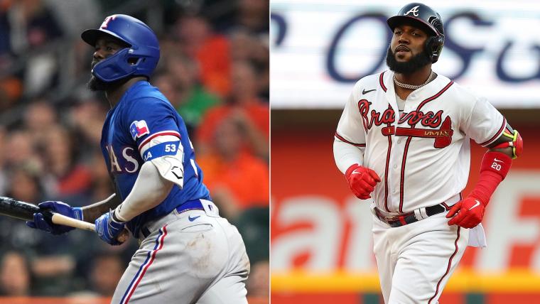 Texas's Adolis Garcia and Atlanta's Marcell Ozuna