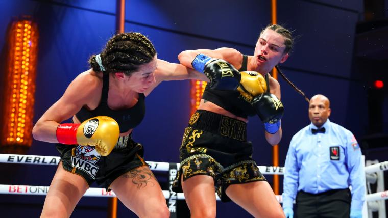 Skye Nicolson defeats Sarah Mahfoud for WBC title image