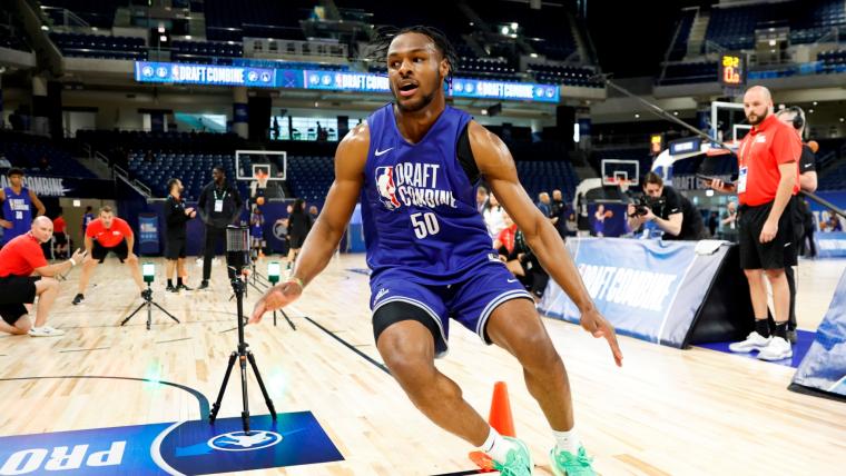 Bronny James measurements: Height, weight, wingspan, hand size for LeBron's son at NBA Draft Combine image