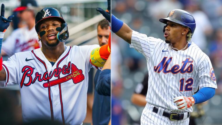 Atlanta's Ronald Acuna Jr. and New York's Francisco Lindor