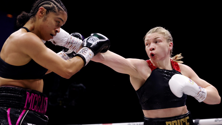 Jessica McCaskill vs. Lauren Price full card results as Olympic champion rips titles from 'Caskilla' image