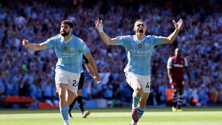 Man City vs. West Ham final score, result, stat as Foden and Rodri fire Guardiola's men to record fourth-straight title Premier League title image