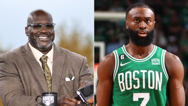 What did Shaquille O'Neal say to Jaylen Brown? image