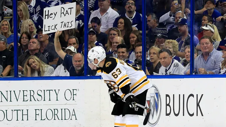 NHL playoffs 2018: Bruins' Brad Marchand licks again, this time Lightning's Ryan Callahan image