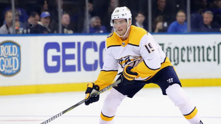 Predators' Jarnkrok nets hat trick with three different types of goals in win image