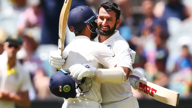 Cheteshwar Pujara Virat Kohli