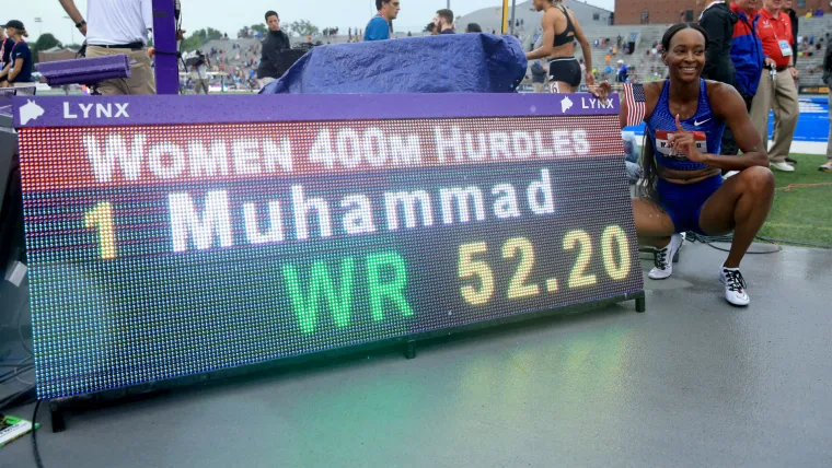 Dalilah Muhammad sets 400m hurdles world record she doesn't expect to last long image