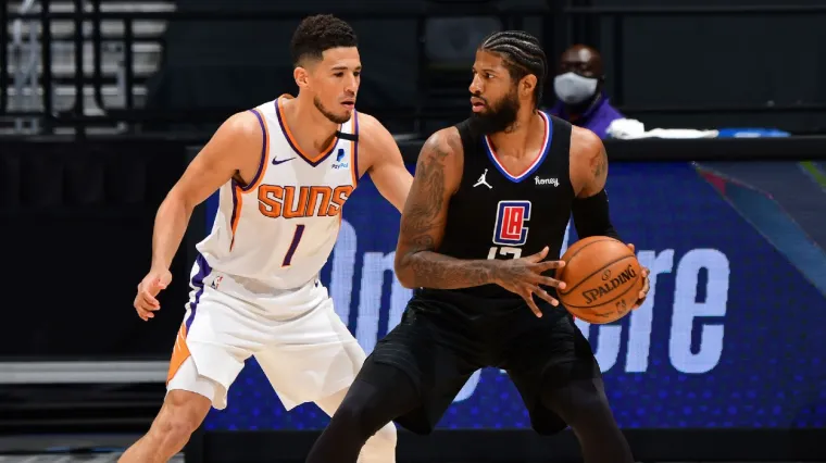 devin booker 　Phoenix Suns　Paul George LA Clippers