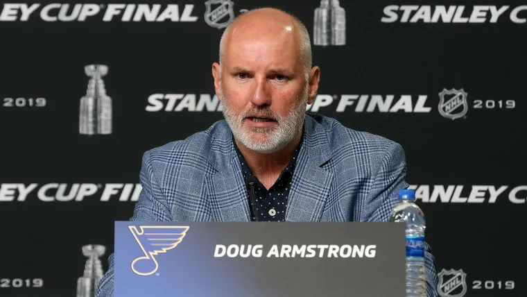 Stanley Cup Final 2019: Blues GM exchanges words with Bruins' ice crew image